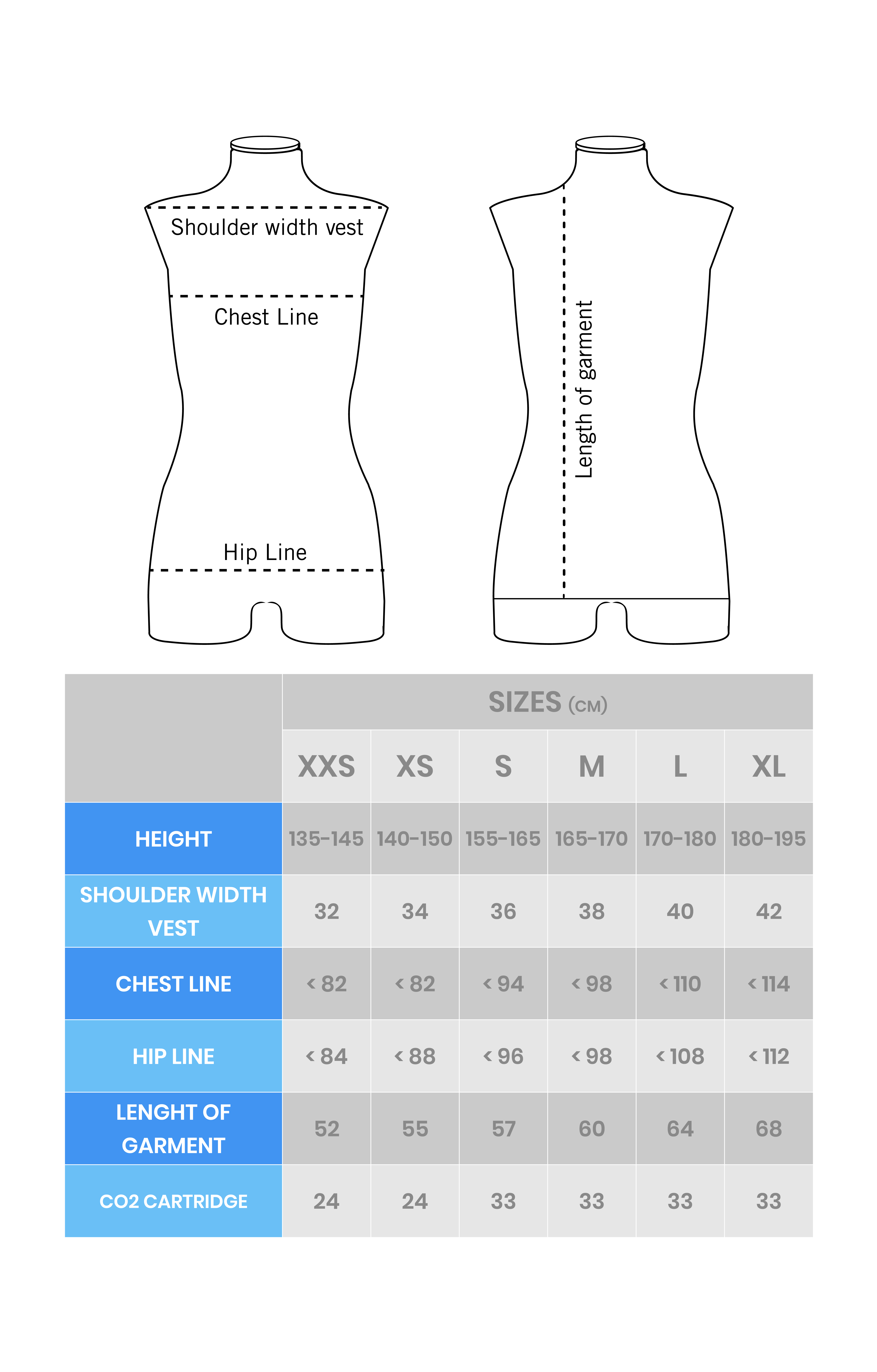 Guida <br>alle taglie