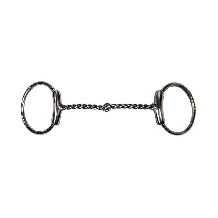 BF O-SNAFFLE BIT CURVED AND TWISTED WIRE 6MM