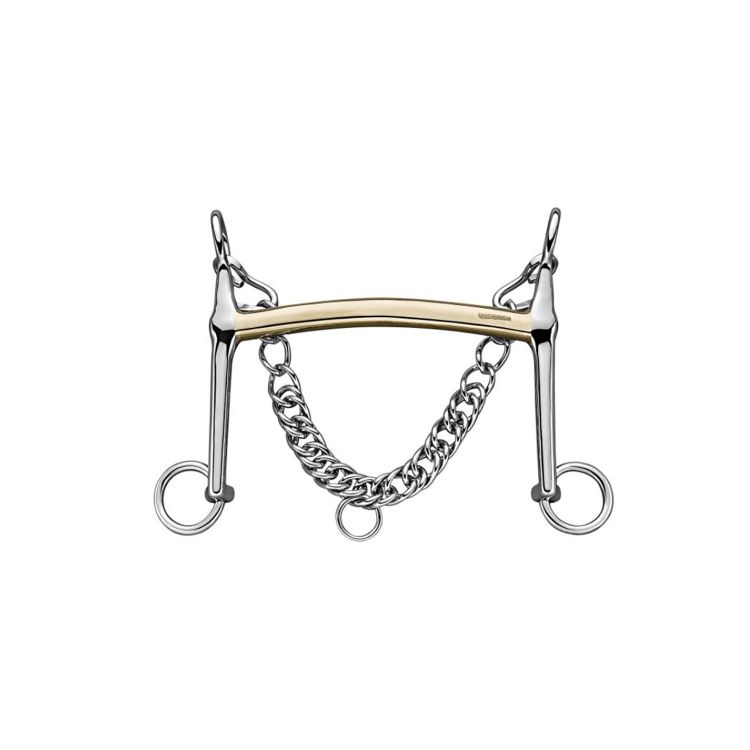 HS FRENCH WEYMOUTH 14MM SENSOG.WITH 7CM ST.ST. CHEEKS