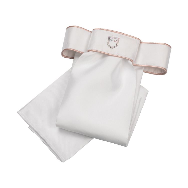 Dressage plastron rhinestone logo