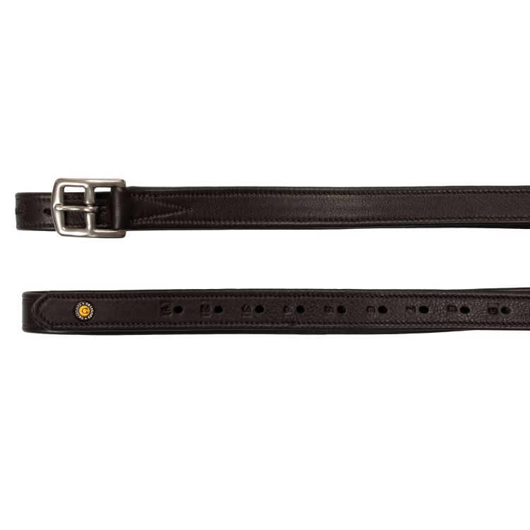 Leather stirrup leathers with numbered holes