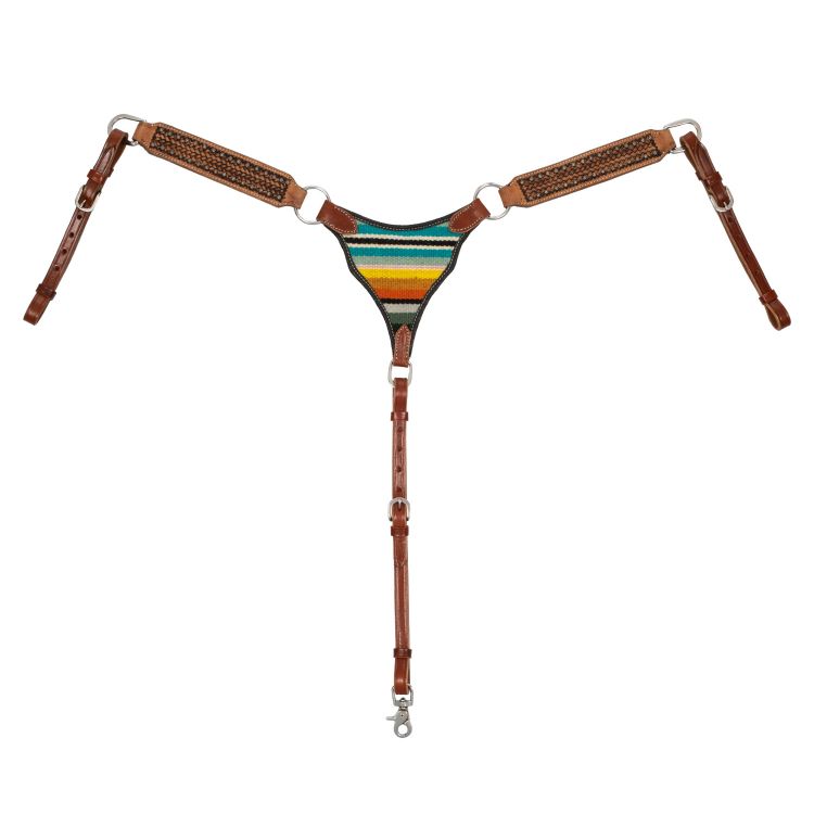 Western breastcollar with carpet decorations