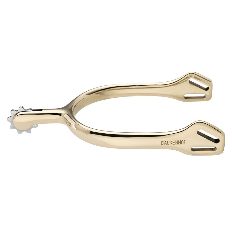 
Balkenhol spurs for men with Balkenhol fastening - German Silver highly polished, 40 mm rounded