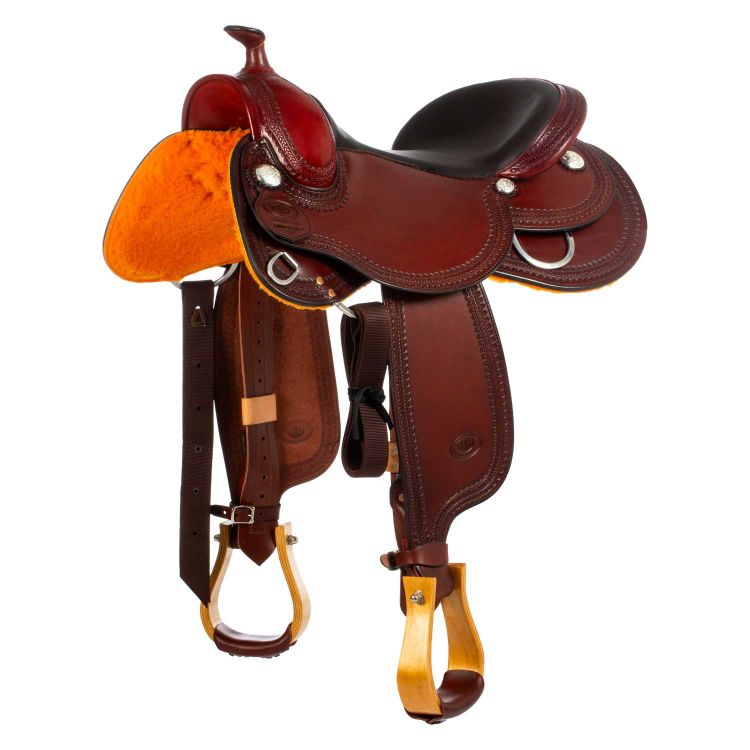 Westwood Basic small butterfly border #14 burgundy saddle