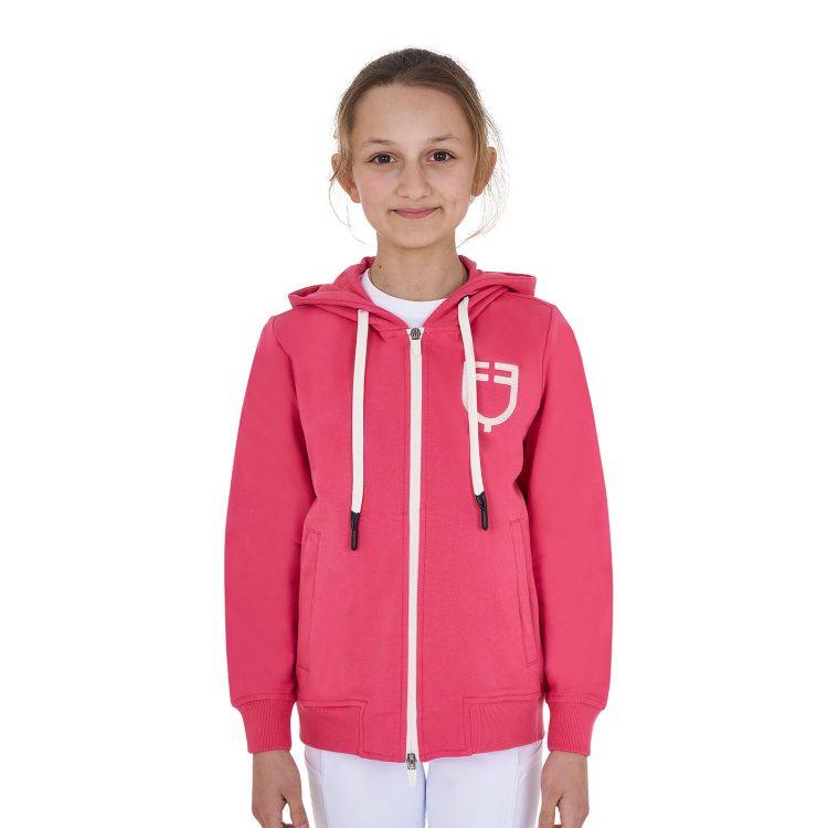 Girls' hoodie with front zip