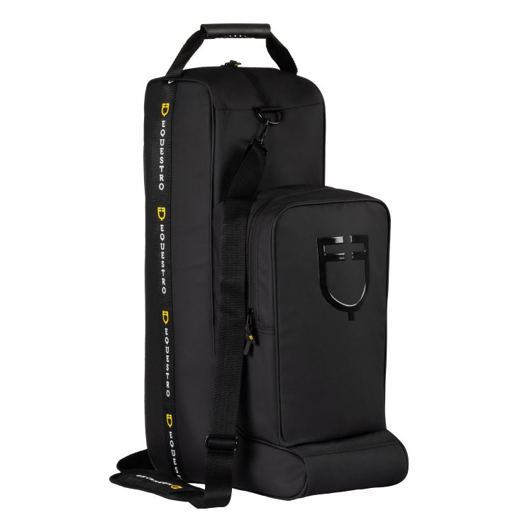 Boot and helmet bag with backpack-like fabric