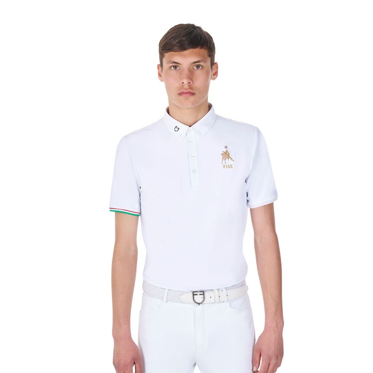 Men's competition polo shirt Equestro X FISE