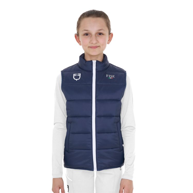 Kids' unisex slim fit vest Equestro X FISE