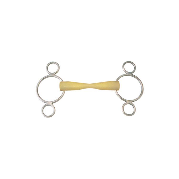 TAPER MOUTH GAG BIT 3-RING CHEEKS