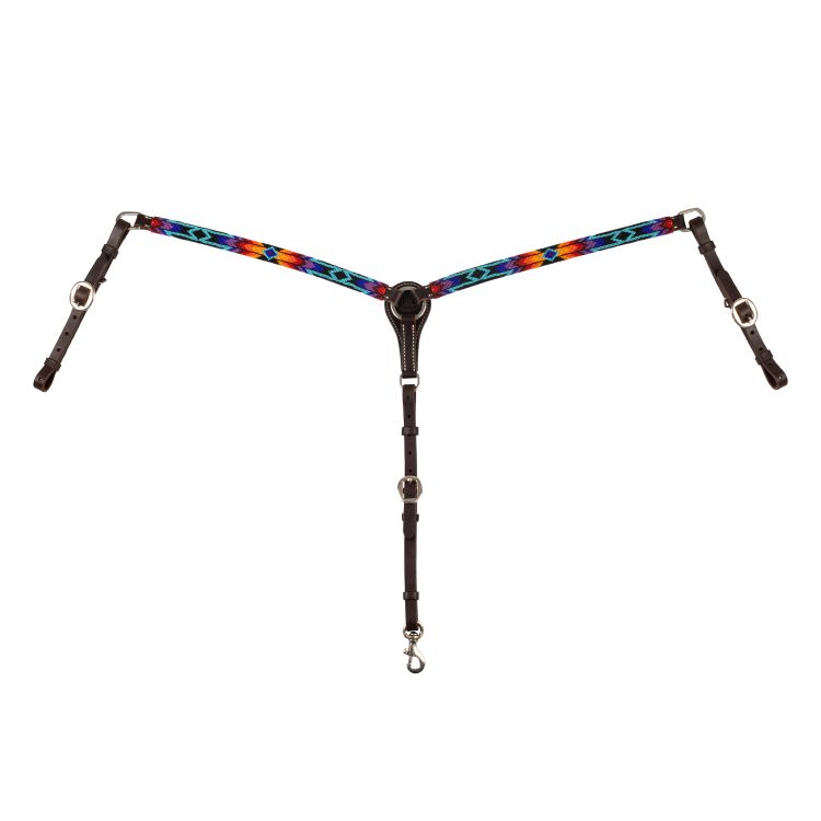 SERAPE BEADED WESTERN OIL BREASTPLATE