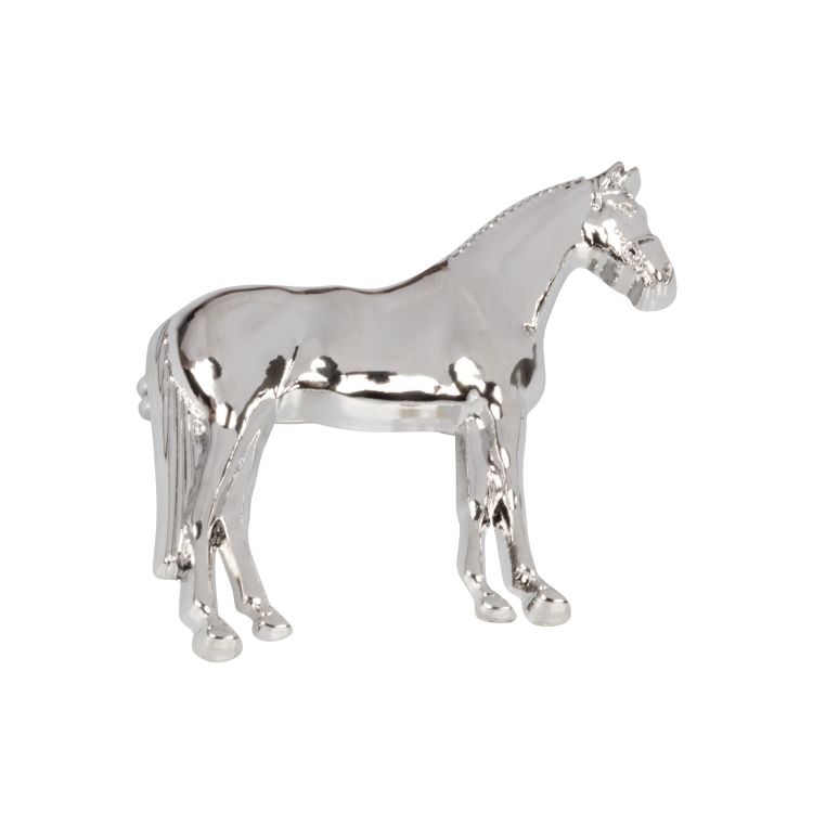 SILVER PLATED STOCK PINS STANDING HORSE MODEL