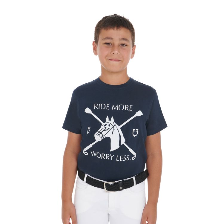 Kids' t-shirt with equestrian print