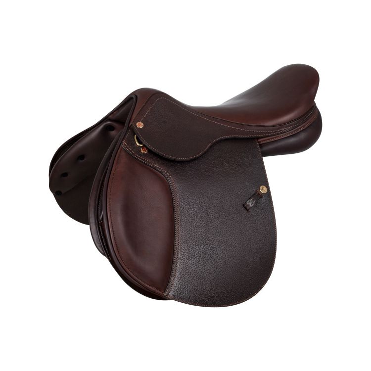 Firenze jumping saddle wooden tree hammered leather