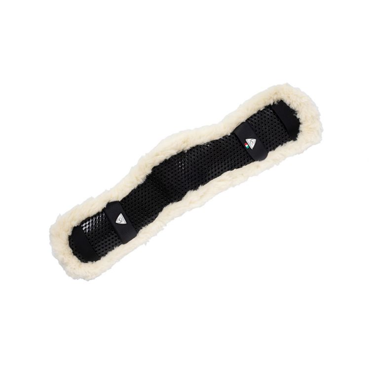 Shaped girth sleeve Classic gel faux sheepskin