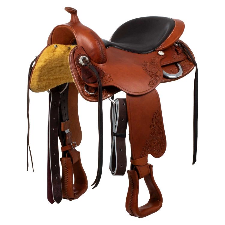 SADDLE SHORT BACK COW LEATHER