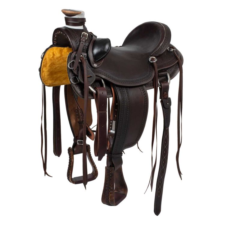 WADE RANCH MSW BORDER PRINT SADDLE
