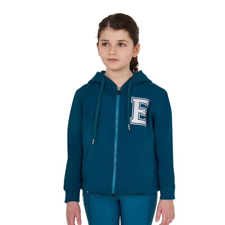Girls' institutional hoodie with front zip