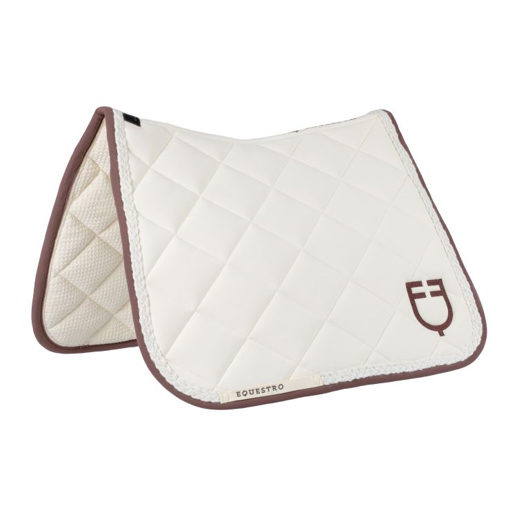 Braided cord dressage saddle pad