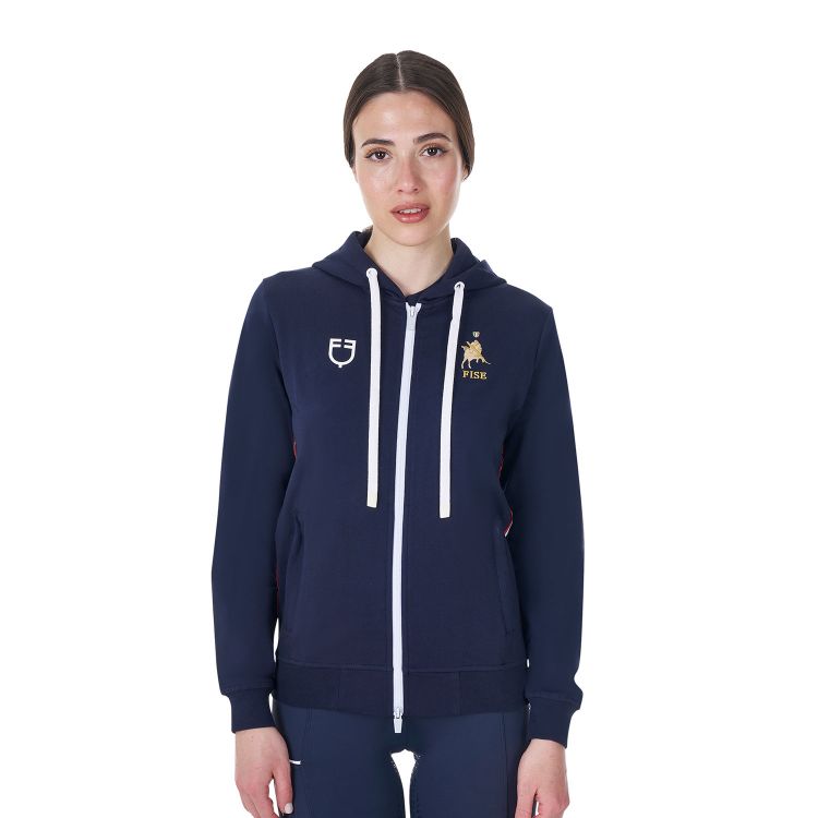 Women's fleece hoodie Equestro X FISE
