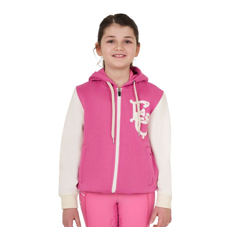 Girls' EQ two-tone hoodie with front zip