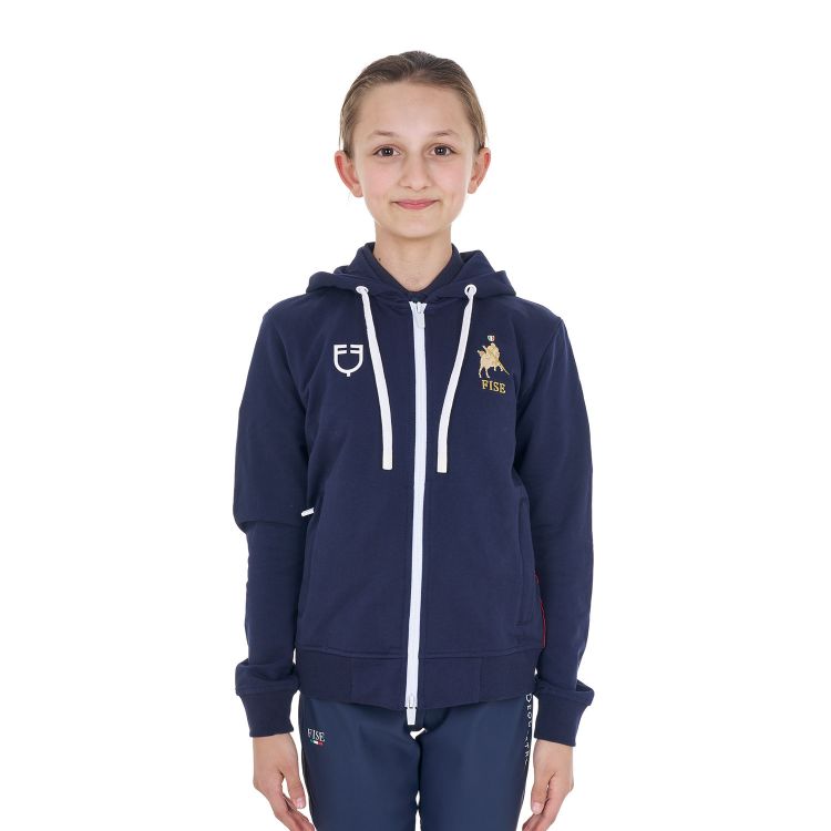 Kids'fleece unisex hoodie Equestro X FISE