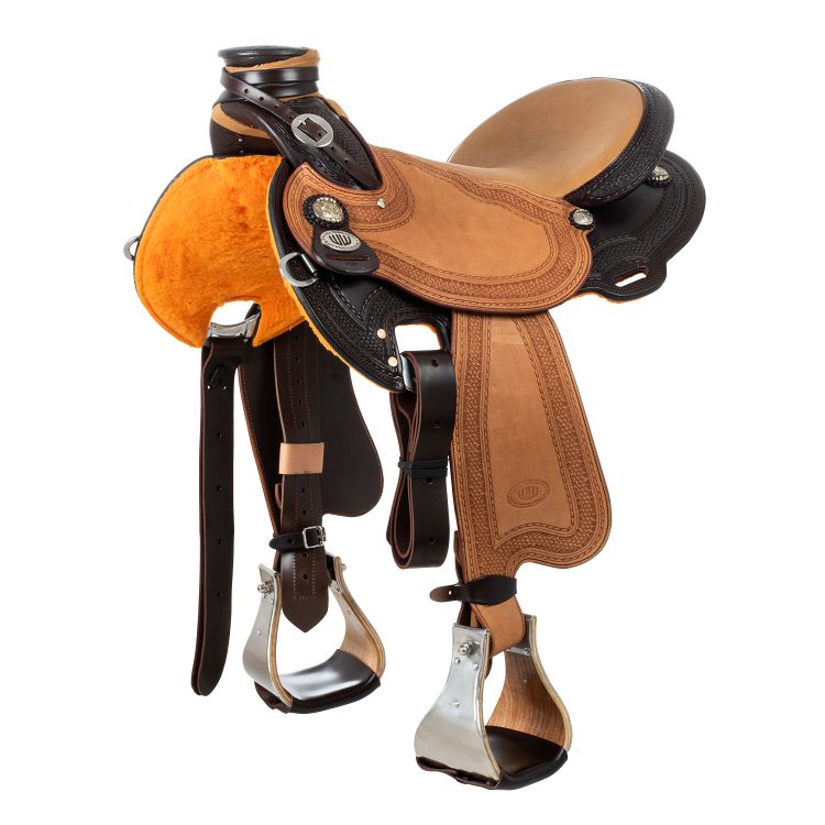 Westwood classic ladywade saddle reverse natural border #64