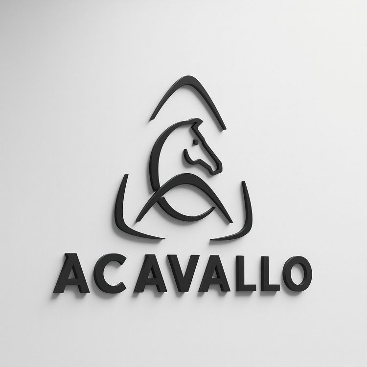 ACAVALLO CONTRACT LOGO PRE-SPACED ON THE WALL h 35cm